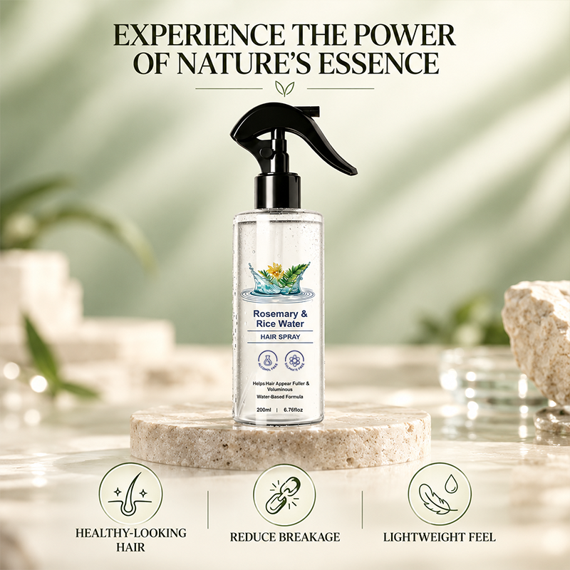 Rosemary & Rice Water Hair Mist Soft & Smooth Non-Greasy Fast Absorbing
