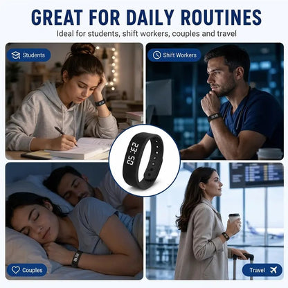 Fitness Tracker with Silent Alarm Waterproof Band Step Counter Built in USB Plug No Cables Needed