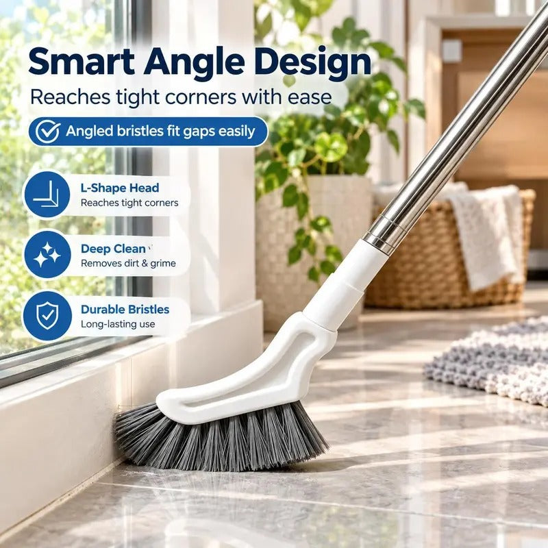 Adjustable Stainless Steel Telescopic Long Handle Crevice Cleaning Brush