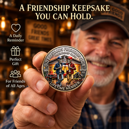 Old Bastards Friendship Club 2026 Double Sided Commemorative Medal Gift