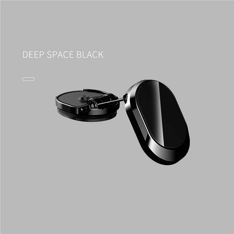 Foldable Magnetic Car Phone Holder 360 Rotating Dashboard Mount Adjustable Strong Hold Hands Free