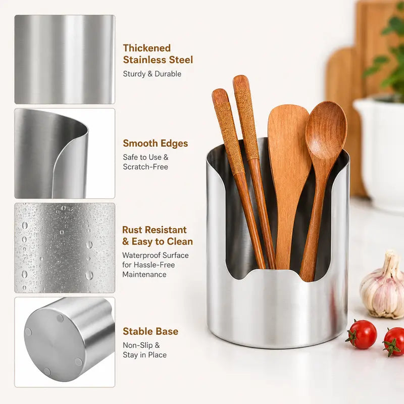 🔥HOT SALE 49% OFF🥄Stainless Steel Cooking Utensil Holder