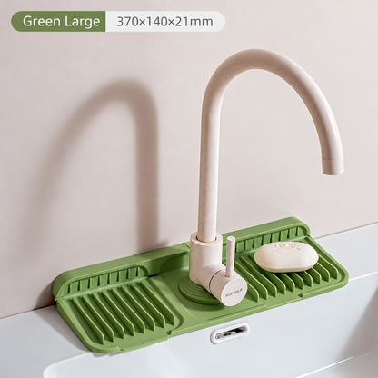 Tap Mat for Kitchen Sink, Splash Guard, Silicone Drying Mat, Quick Drying Stone Sink Tray ✨