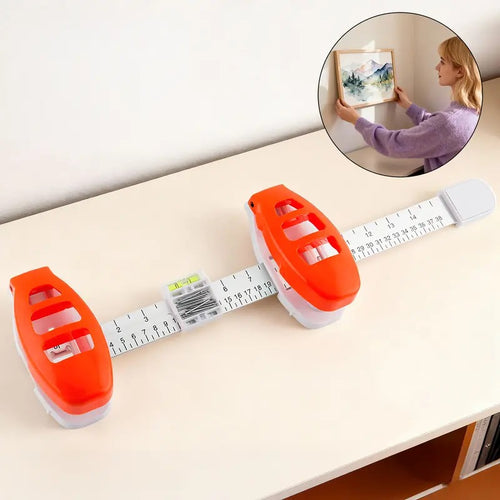 Multifunctional Picture Hanger Tool with Level & Ruler Frame Alignment Kit