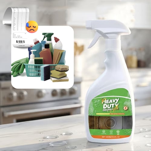 Powerful Concentrated Heavy-Duty Dual-Action Kitchen Degreaser Spray