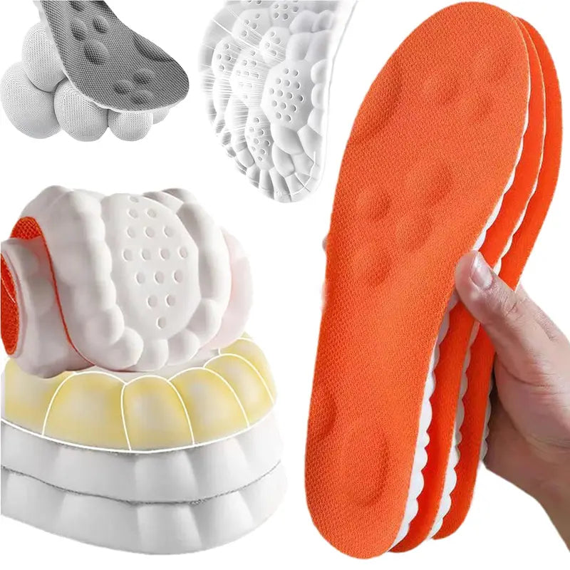 4D Shoe Cloud Insoles for Men Women Soft Memory Foam Orthotic Sports Inserts