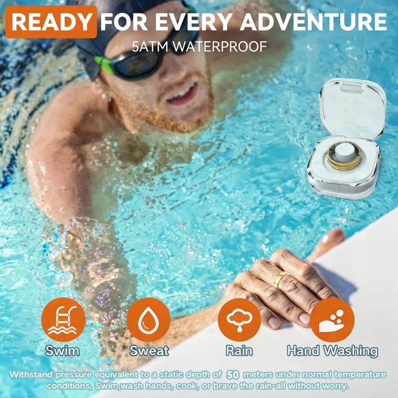 2026 Smart Ring – No Subscription Health & Fitness Tracker Waterproof for Outdoor Sports Gift