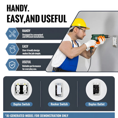 Fix Loose Outlets & Electrical Boxes Metal Flush Fit Device Leveling Plates Wall Plate Spacers