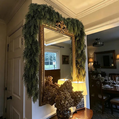 Christmas 6 FT PE Cedar Norfolk Garland Cypress Branches Home Decor