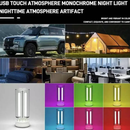 Car USB Touch Dimmable LED Filament Night Light Warm Ambient Light