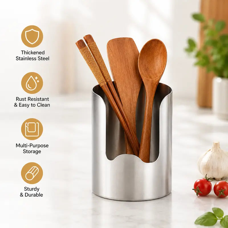 🔥HOT SALE 49% OFF🥄Stainless Steel Cooking Utensil Holder