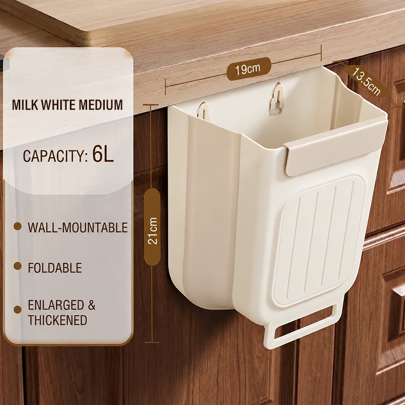Hanging Cabinet Door Trash Can – Space-Saving Waste Bin for Kitchen