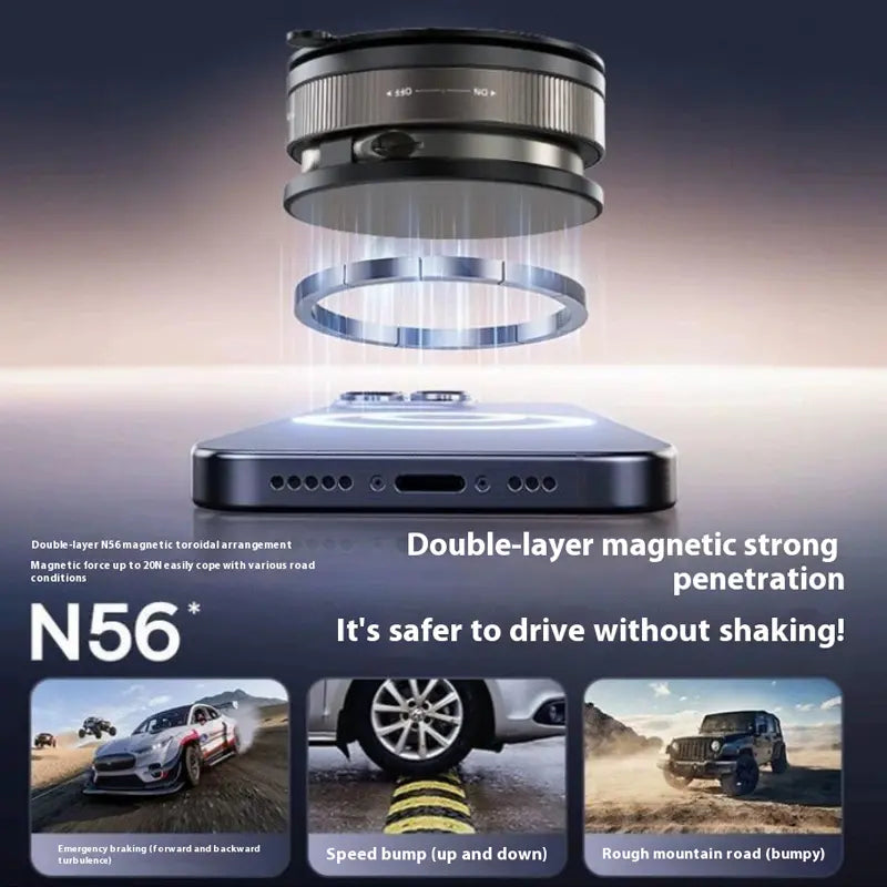 360 Rotatable Magnetic Phone Holder Adjustable Foldable Stand for Car Desk