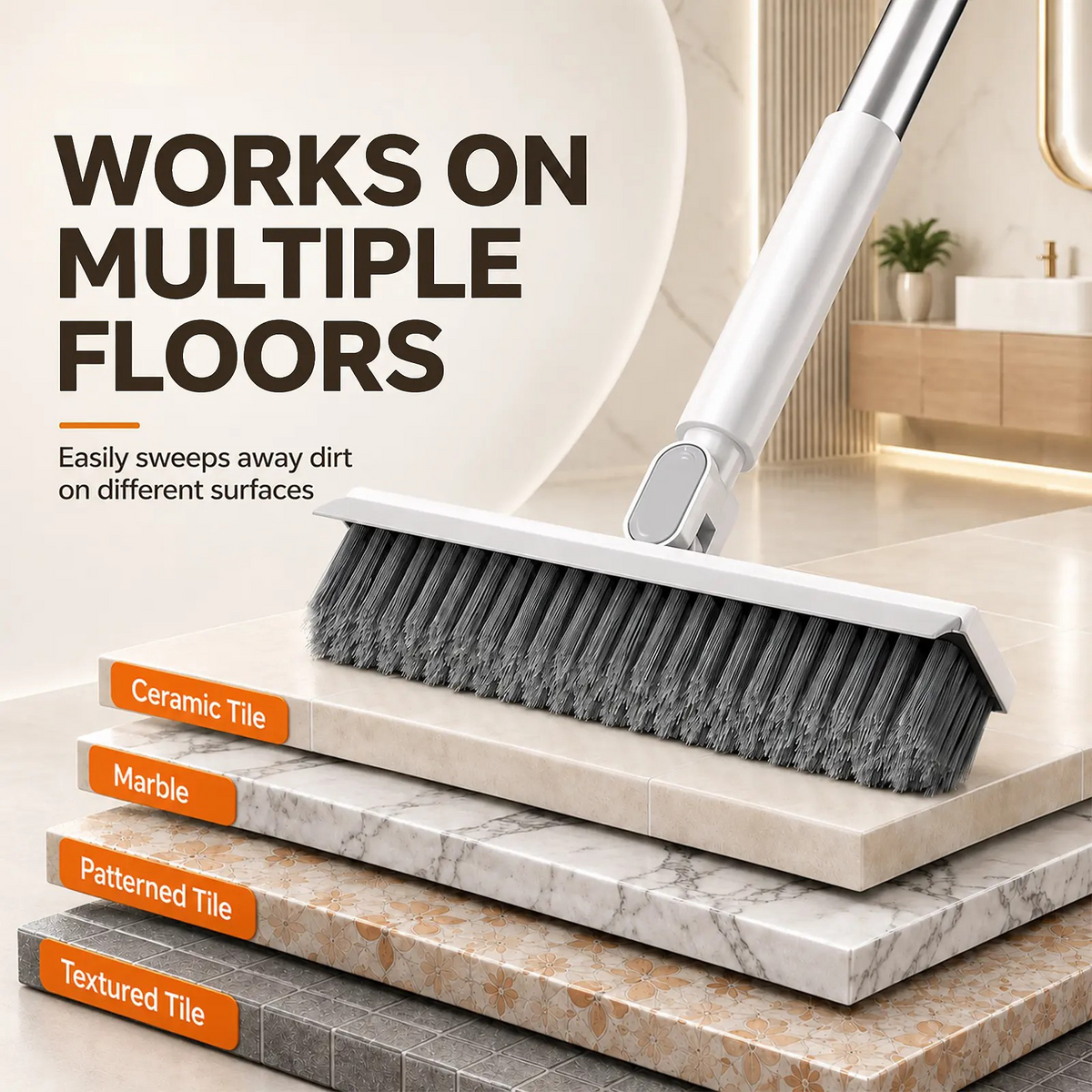 360 Rotating Extendable Gap Cleaning Tool Adjustable No Touch for Windows & Narrow Spaces