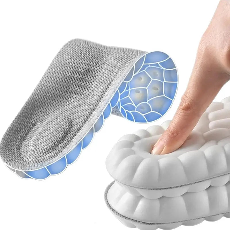 4D Shoe Cloud Insoles for Men Women Soft Memory Foam Orthotic Sports Inserts