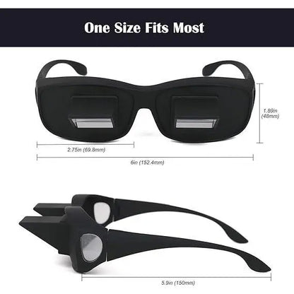 Unisex Lightweight Lazy Prism Reading Glasses 90 Degree Vision Eye Spine Protection