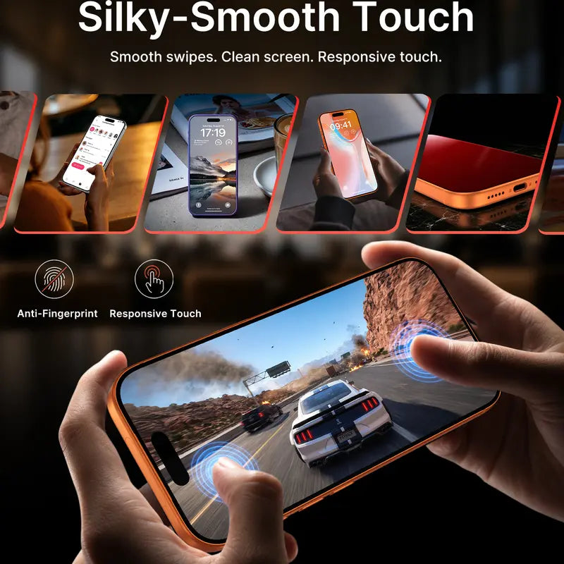 2 Pcs Privacy Screen Protector for iPhone 13 14 15 16 17 18 Plus Pro Max 9H Full Coverage