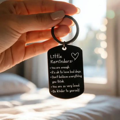 Minimalist Quote Keychain Uplifting Friend Present for Women