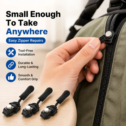 🔧Zipper Repairer 3 Sizes Detachable Tool Free for Bags Jackets Clothes Shoes Boots