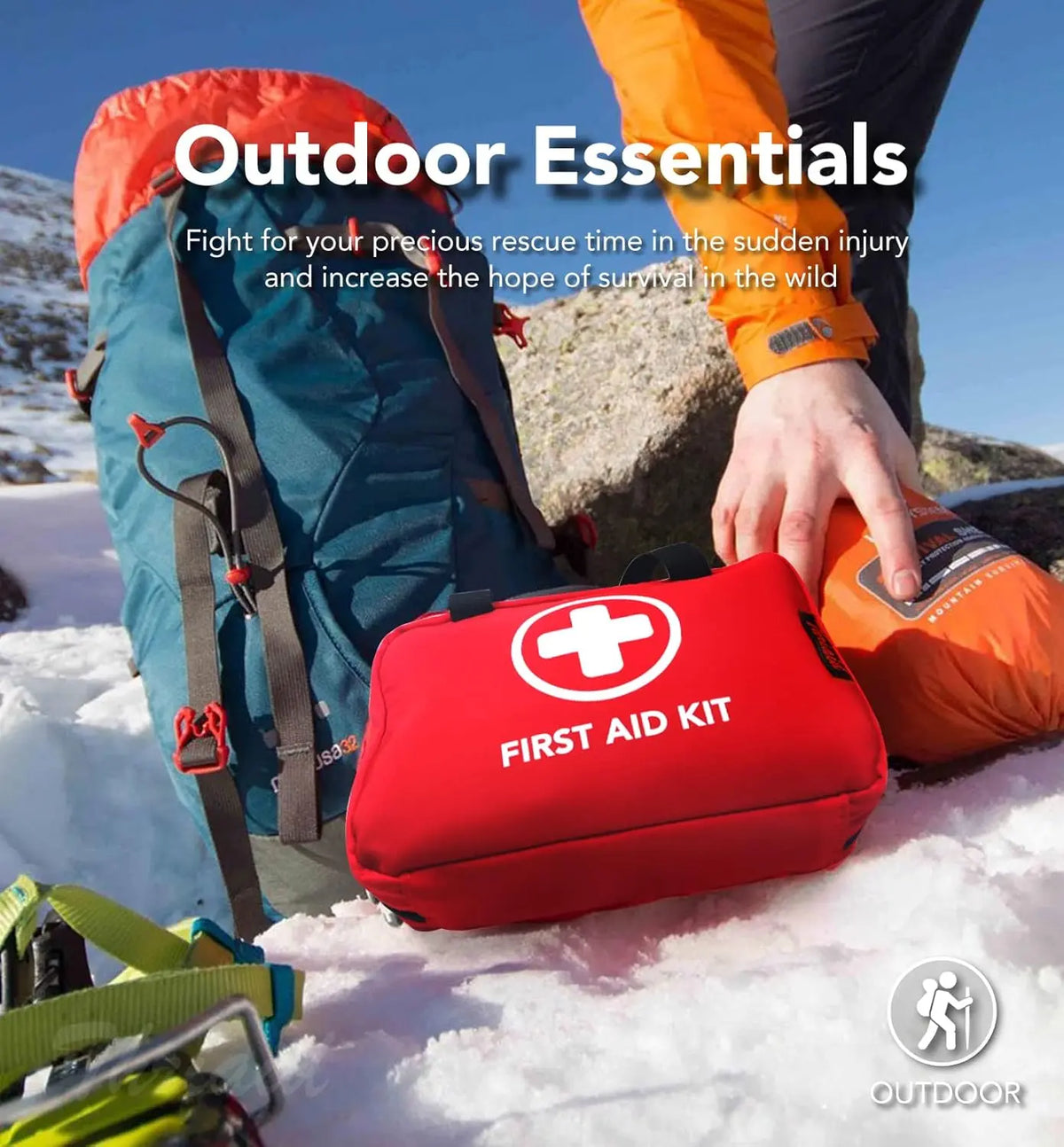 🔥330 Piece Waterproof Compact First Aid Kit🩹