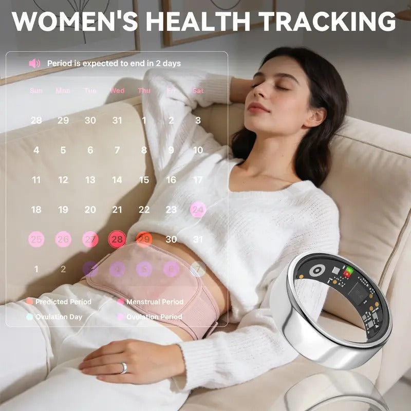 2026 Smart Ring – No Subscription Health & Fitness Tracker Waterproof for Outdoor Sports Gift