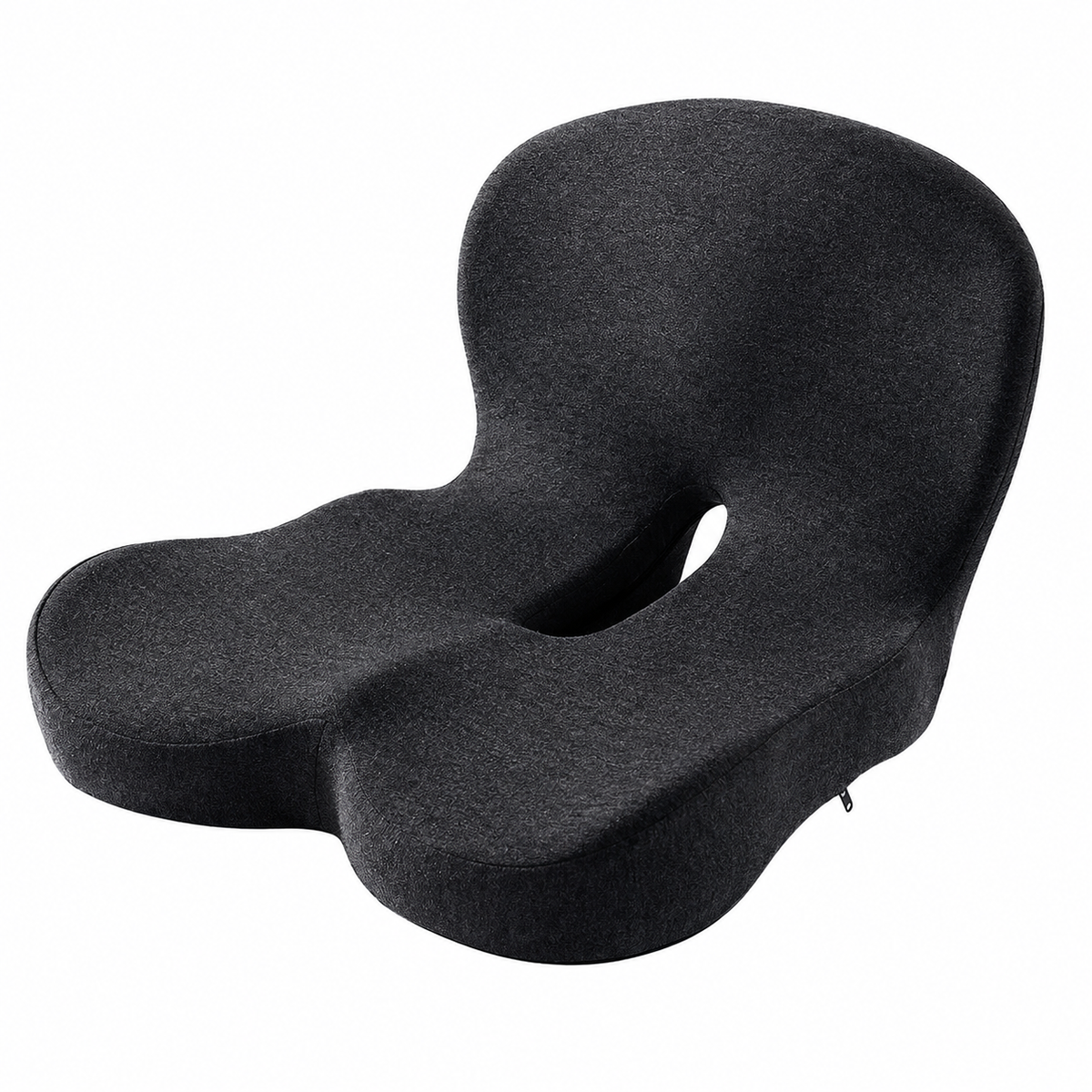 Ergonomic Memory Foam Seat Cushion with Contoured Lumbar Support & Pressure Relief