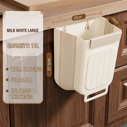 Hanging Cabinet Door Trash Can – Space-Saving Waste Bin for Kitchen