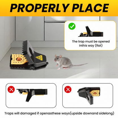 Mouse Traps Reusable Powerful Snap Easy Set Indoor Outdoor