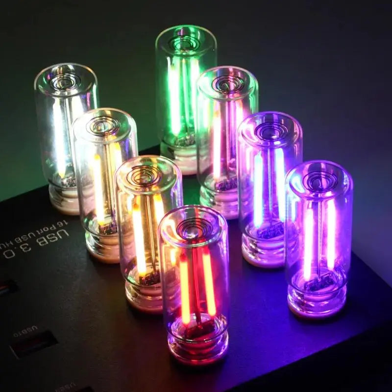 Car USB Touch Dimmable LED Filament Night Light Warm Ambient Light