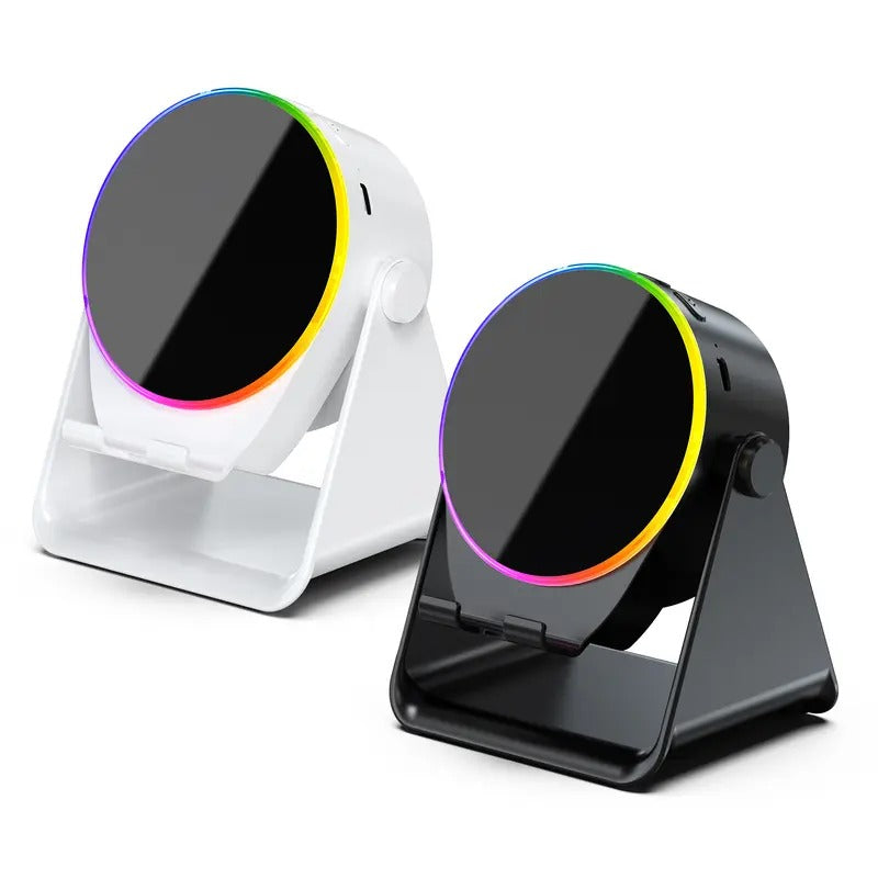 5-in-1 Wireless Bluetooth Speaker with 360° LED Stand & Universal Phone Holder