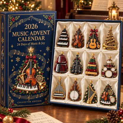 Christmas Music Lovers Advent Calendar 24 Unique Musical Instrument Miniatures Gift