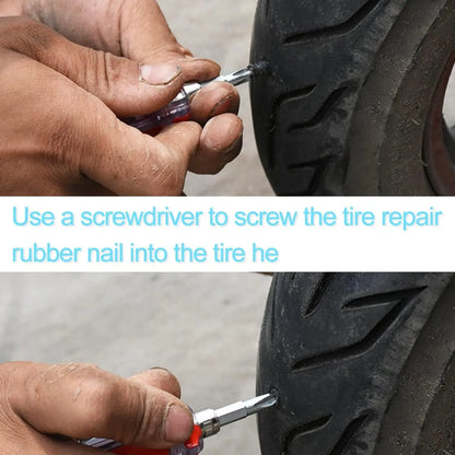 Tire Repair Screws Plugs Vacuum Rubber Nail Kit for Car Motorcycle Truck Tractor