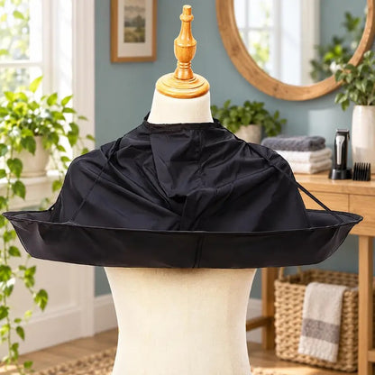 Waterproof Hair Cutting Cape Reusable Barber Bib Hair Catcher for Home Salon