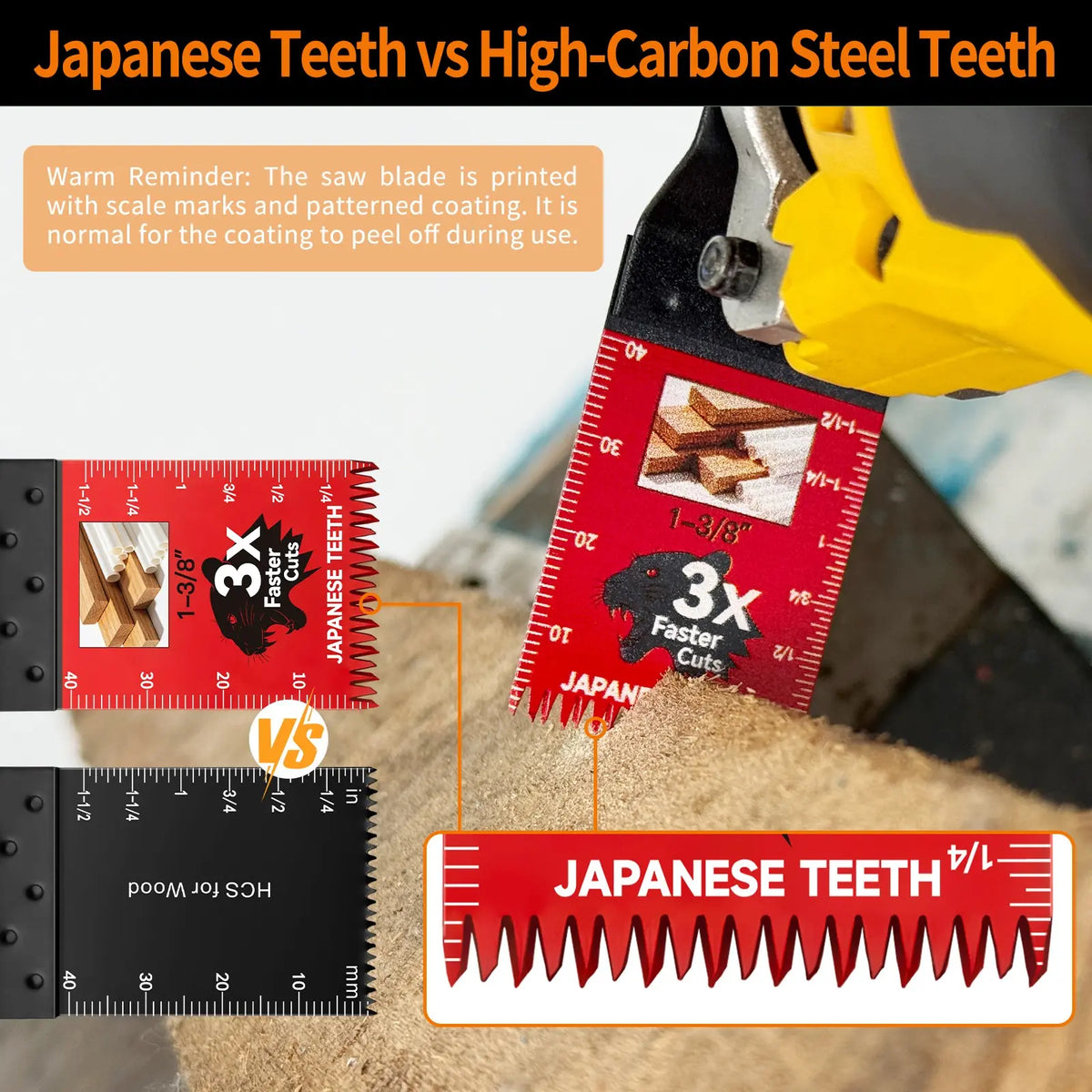 Professional Teeth Fast Cutting Oscillating Blade for Multitool Durable Heavy Duty