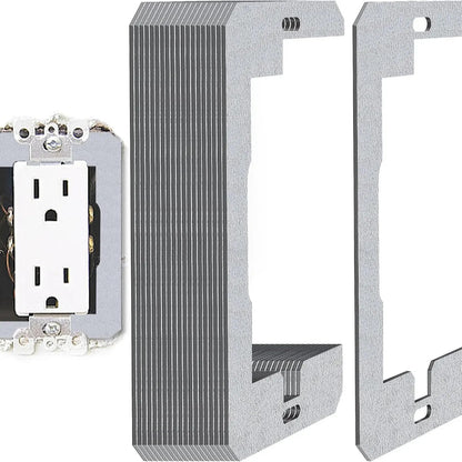 Fix Loose Outlets & Electrical Boxes Metal Flush Fit Device Leveling Plates Wall Plate Spacers