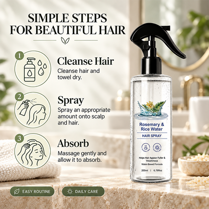 Rosemary & Rice Water Hair Mist Soft & Smooth Non-Greasy Fast Absorbing