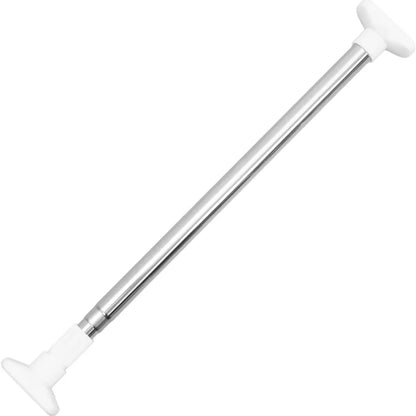 Adjustable No Drill Tension Curtain Rod Telescoping Spring Pole For Bathroom Closet & Window
