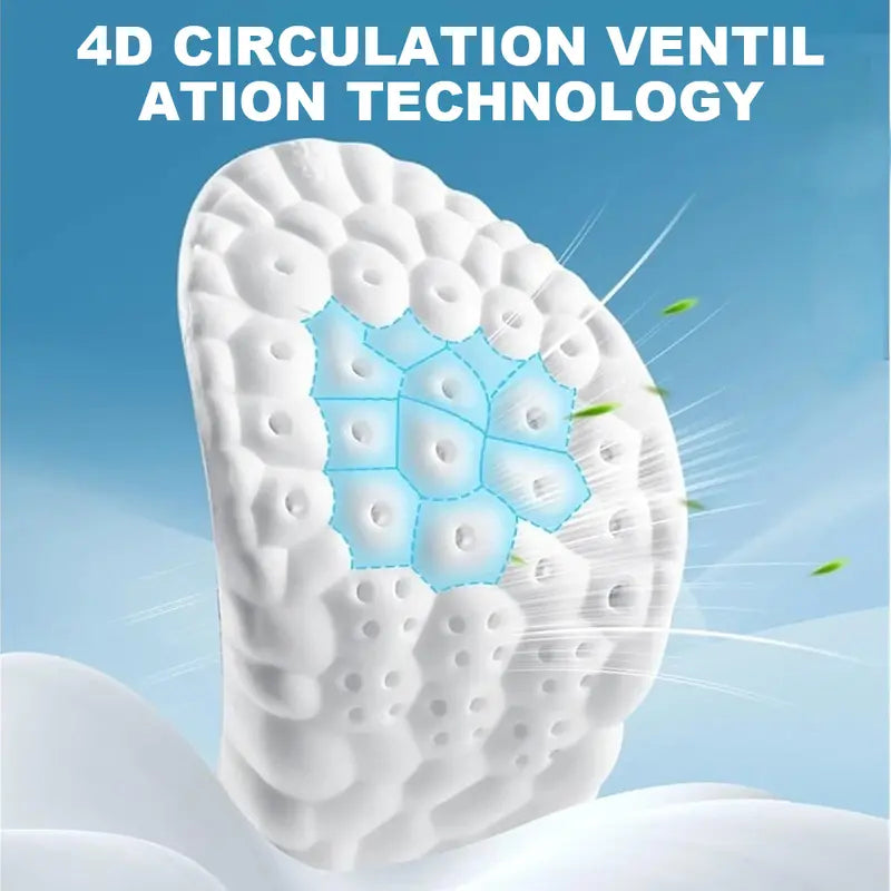 4D Shoe Cloud Insoles for Men Women Soft Memory Foam Orthotic Sports Inserts