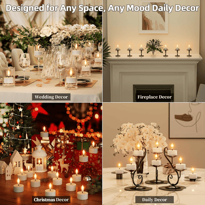 🕯️Rechargeable USB C Flameless Tealight Candles with Remote Timer Realistic Flame Home Decor