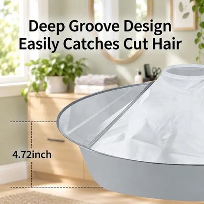 Waterproof Hair Cutting Cape Reusable Barber Bib Hair Catcher for Home Salon