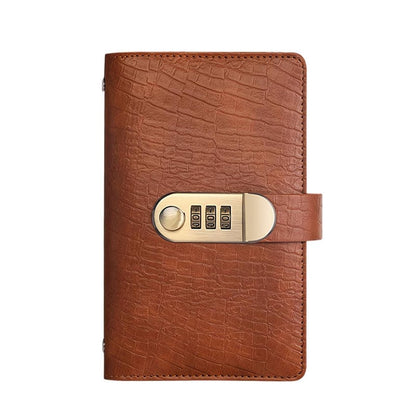 Lockable Savings Notebook - Digit Resettable Password Lock A6 Savings Notebook for Money & Important Items