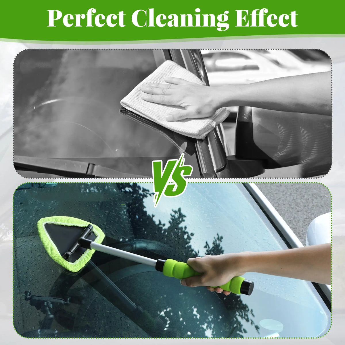 Windshield Cleaning Tool – Microfiber Car Window Cleaner