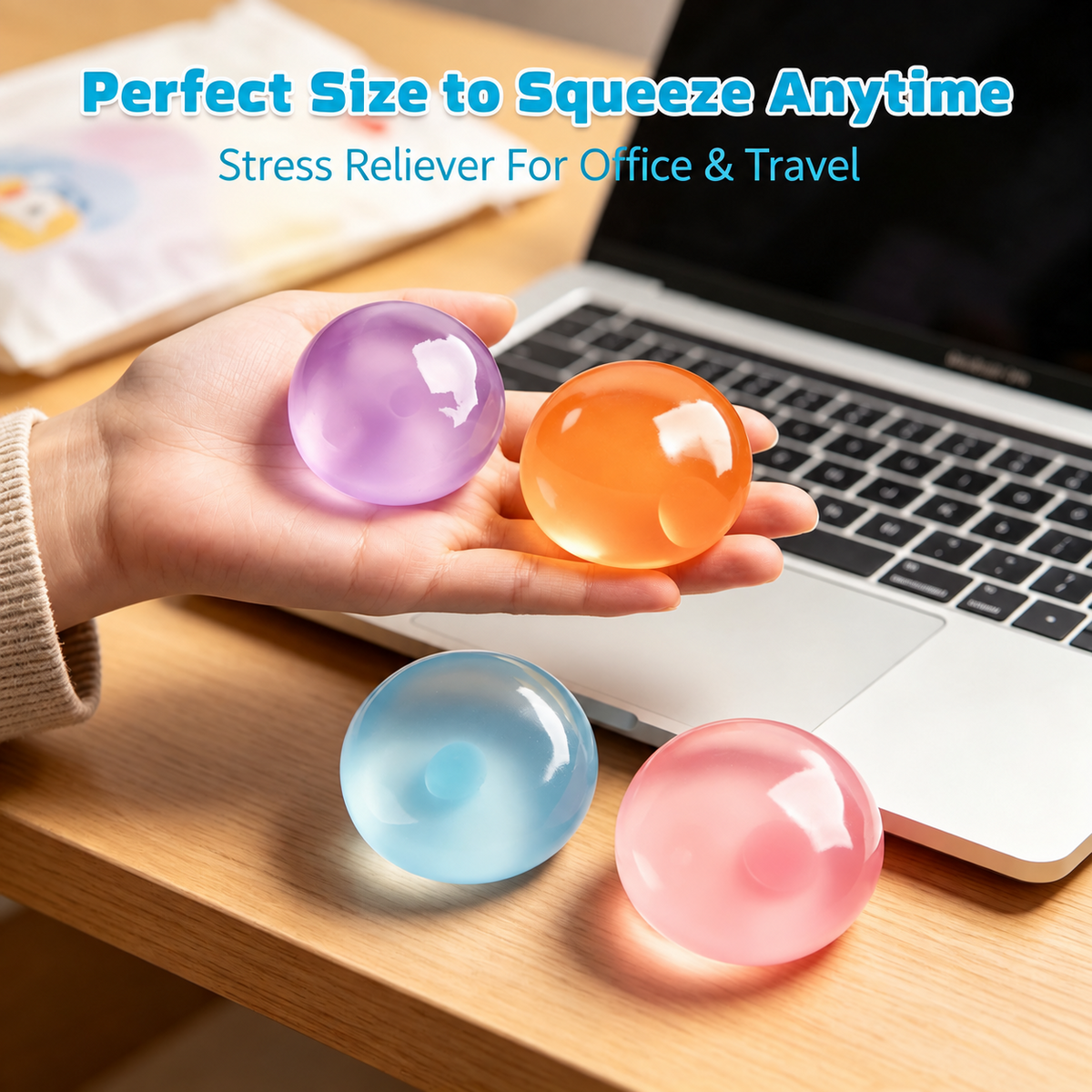Coconut Oil Squishy Stress Ball – Slow Rising Fidget Toy for Adults & Kids