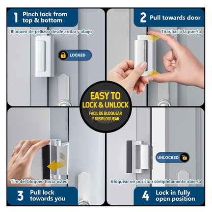 40% OFF Back To School Security Door Hardware – Heavy-Duty Aluminum Anti-Theft Lock Latches & Bolts