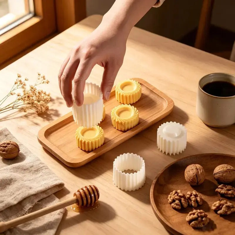 1 PC Sunflower Hand-Press Mooncake Mold Set