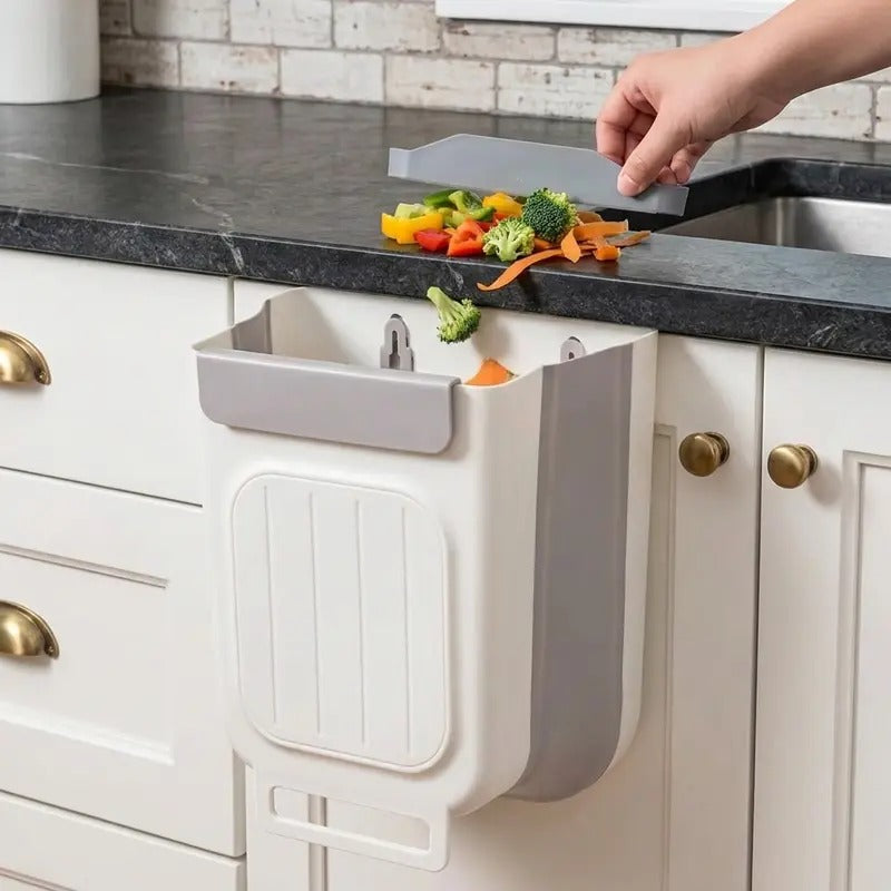 Hanging Cabinet Door Trash Can – Space-Saving Waste Bin for Kitchen