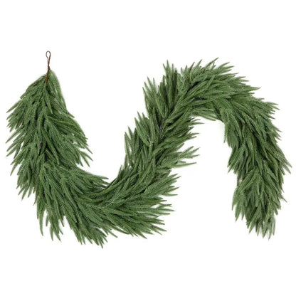 Christmas 6 FT PE Cedar Norfolk Garland Cypress Branches Home Decor