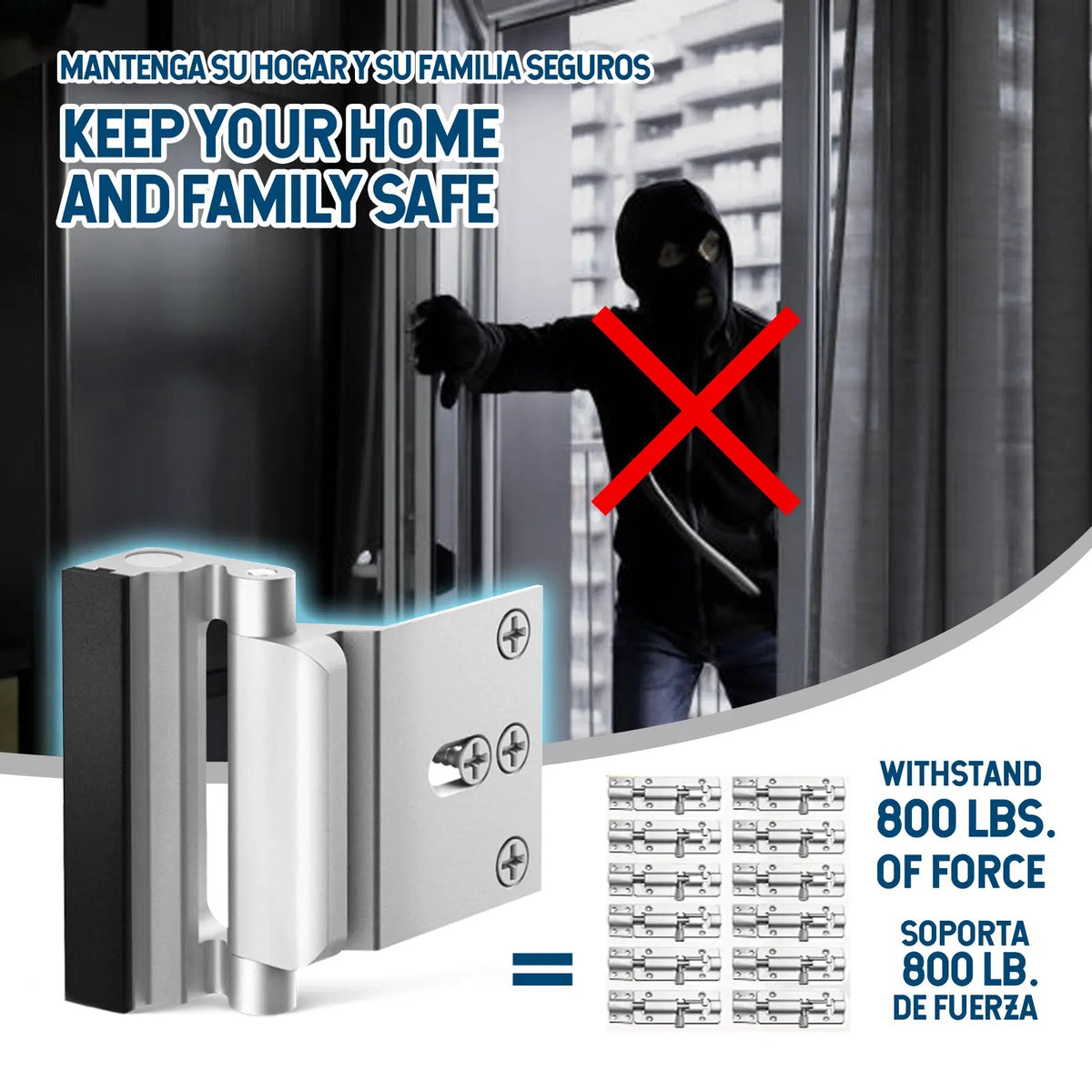 40% OFF Back To School Security Door Hardware – Heavy-Duty Aluminum Anti-Theft Lock Latches & Bolts