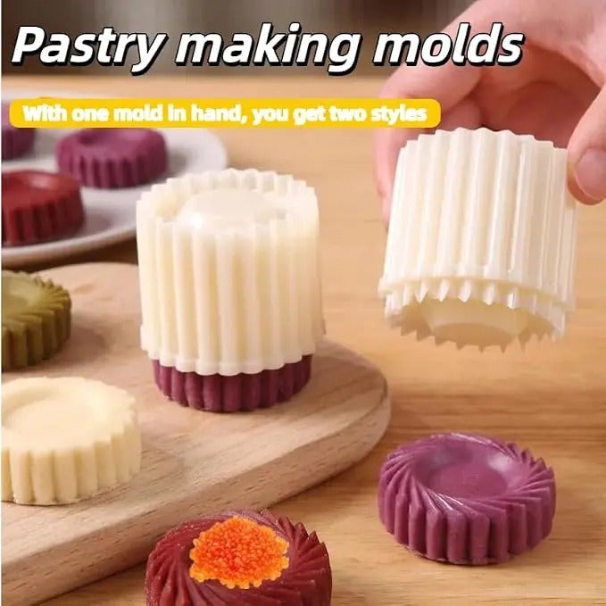 1 PC Sunflower Hand-Press Mooncake Mold Set