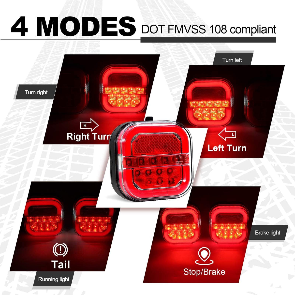 🚘CAR LED TRAILER LIGHTS 🚨